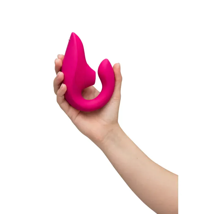 Вібратор кролик з вакуумною стимуляцією Womanizer Blend Vibrant Pink — фото 9