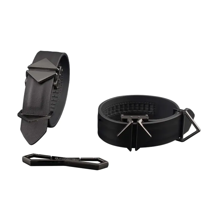 Наручники Lockink Wristcuffs-Anklecuffs Black Set — фото 2