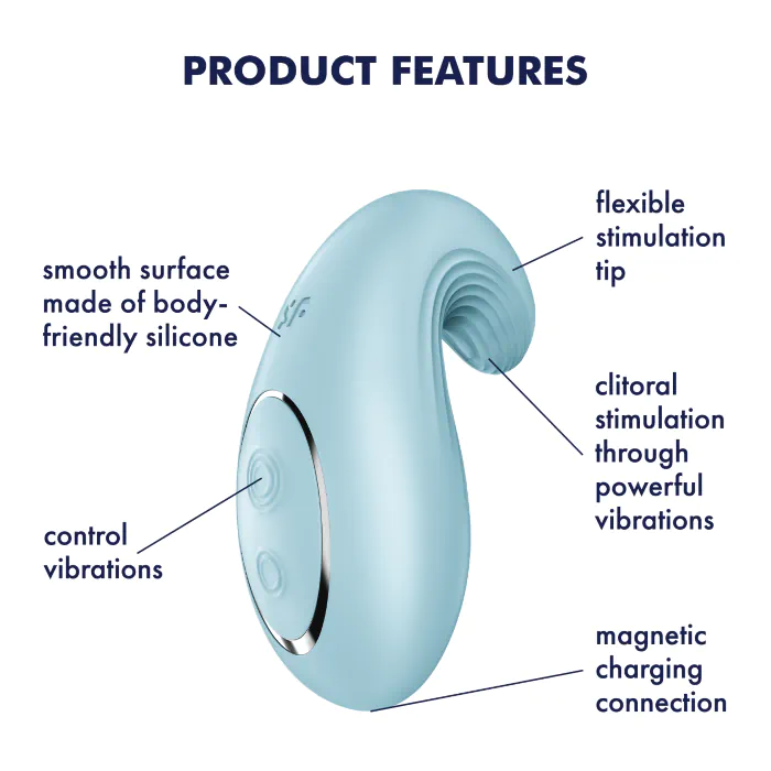 Вібратор Satisfyer Dipping Delight light blue — фото 8