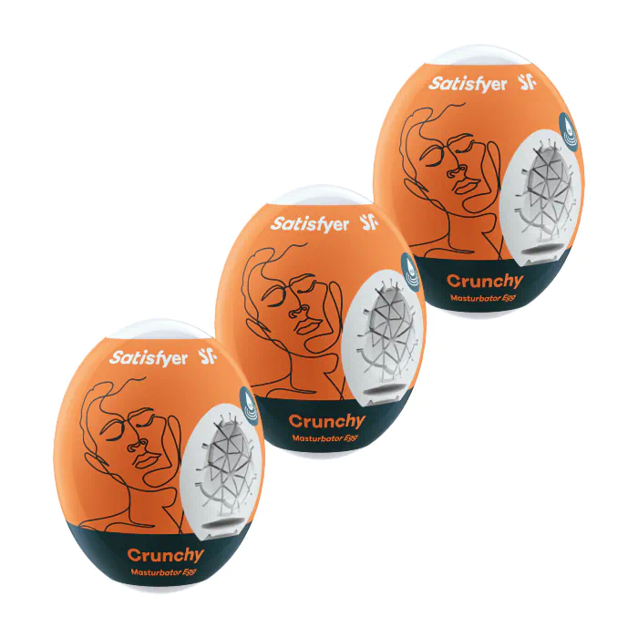 Набір мастурбаторів Satisfyer Egg 3er Set Chrunchy — фото 2