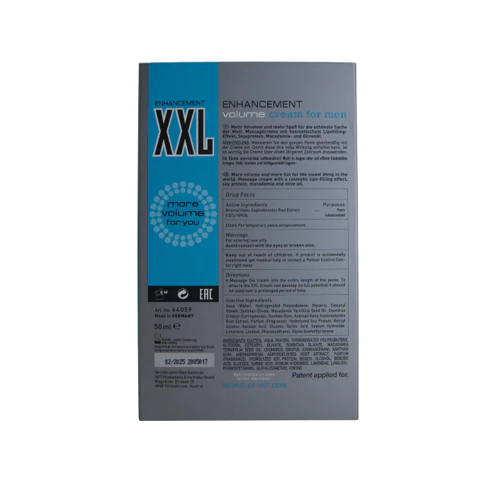 Крем для збільшення члена HOT XXL Enhancement Cream 50 мл — фото 4