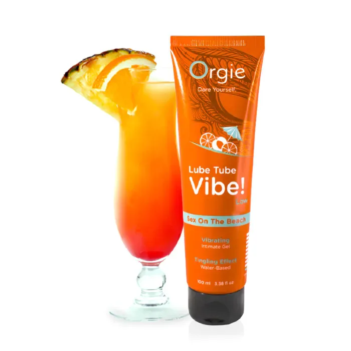 Збуджуючий їстівний лубрикант-рідкий вібратор Orgie Lube Tube Vibe! Sex on the beach 100 мл — фото 2
