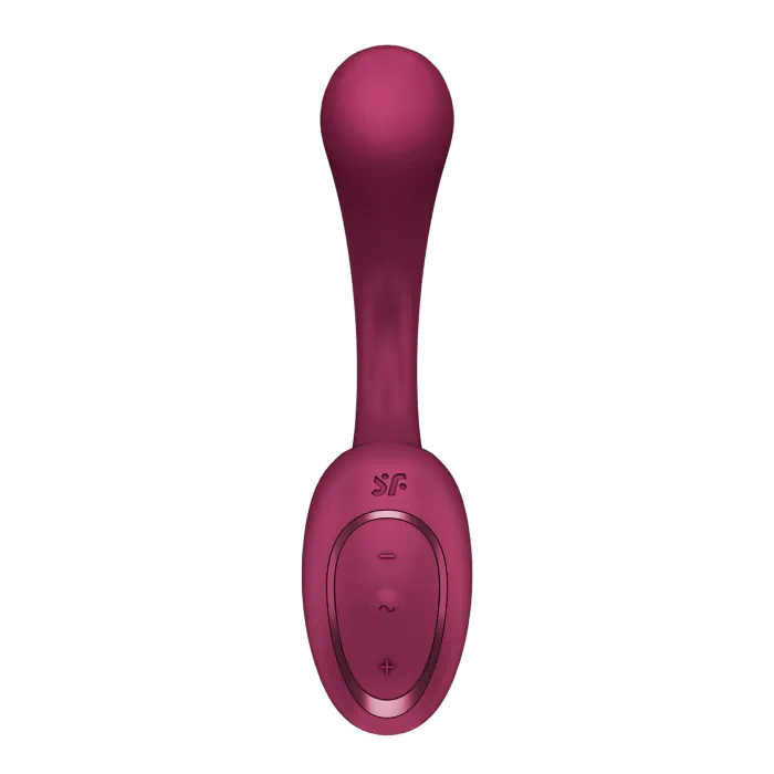 Вагінально-кліторальний вібратор Satisfyer G for Goddess 2 Wine Red — фото 3