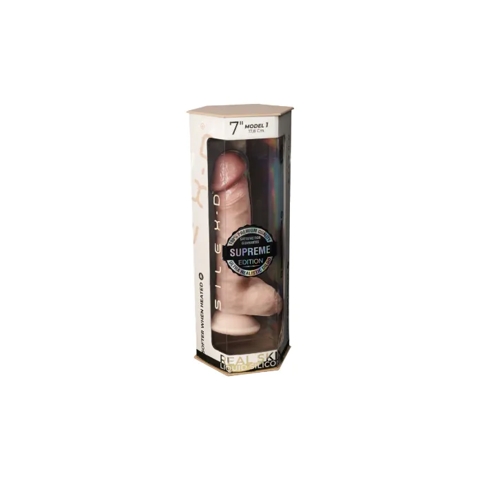 Фалоімітатор SilexD Johnny Premium Real Skin Model 1 Flesh 7" — фото 6