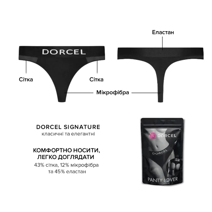 Трусики з кишенею для вібратора Dorcel Panty Lover — фото 4