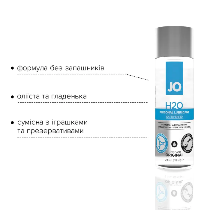 Лубрикант водній основі JO H2O Original 60 мл — фото 3