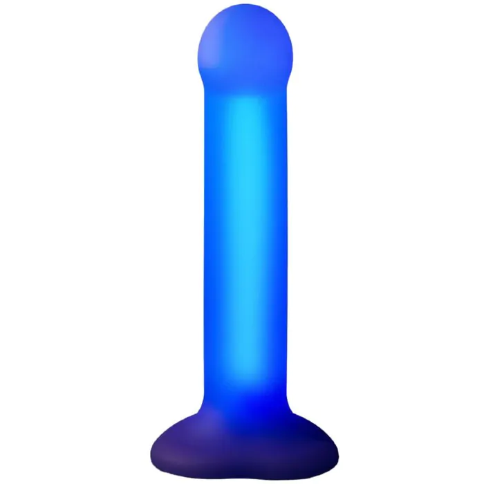 Дилдо, що світиться Strap-On-Me Glow-LED Dildo Purple M — фото 2
