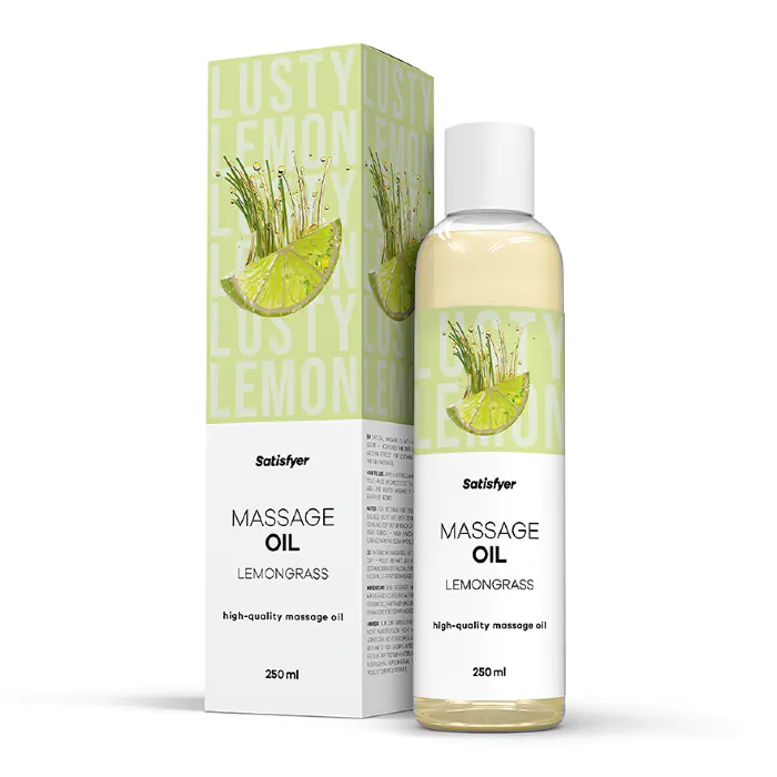 Масажна олія Satisfyer Massage Oil Lemongrass 250 мл — фото 2