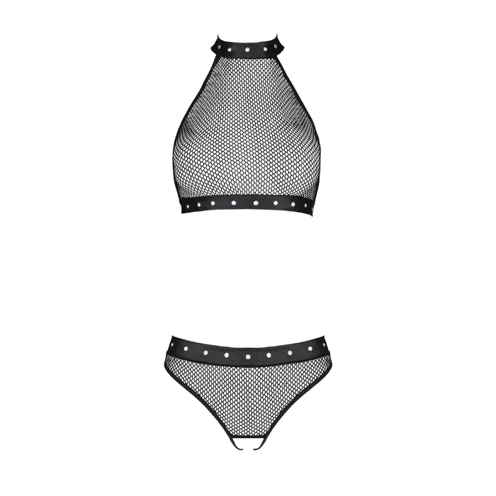 Білизна з відкритим доступом Passion Moonlight Set S/M Black