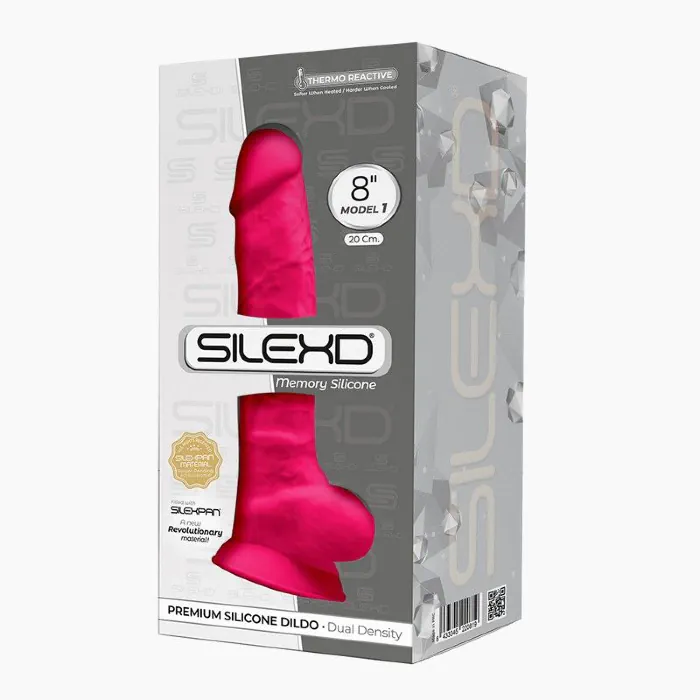 Фалоімітатор SilexD Model 1 Vetus Pink 8" — фото 11