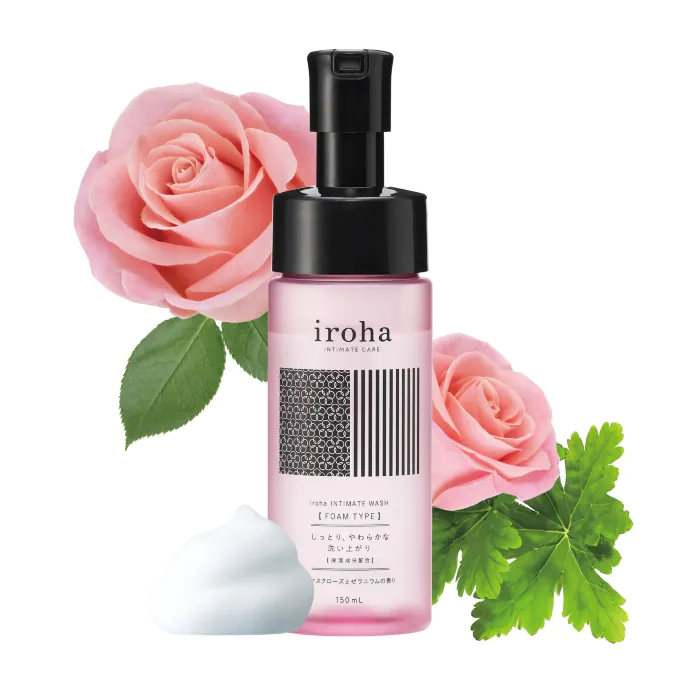 Піна для інтимного догляду Iroha Intimate Wash Foam Type Damask Rose and Geranium 150 мл — фото 2