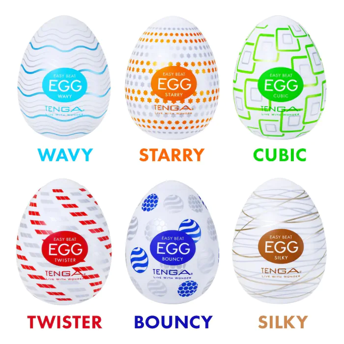 Набір мастурбаторів-яєць Tenga Egg Standard 3 Pack 2 (Twister, Bouncy, Silky) — фото 6