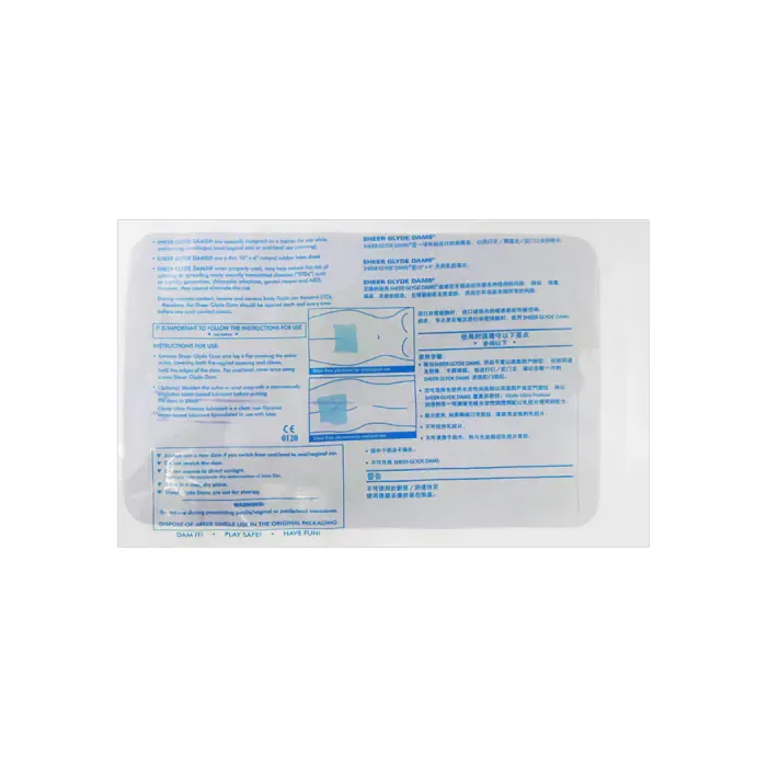 Серветки для куні Glyde Sheer Dams Oral Sex Sheets Wildberry — фото 4