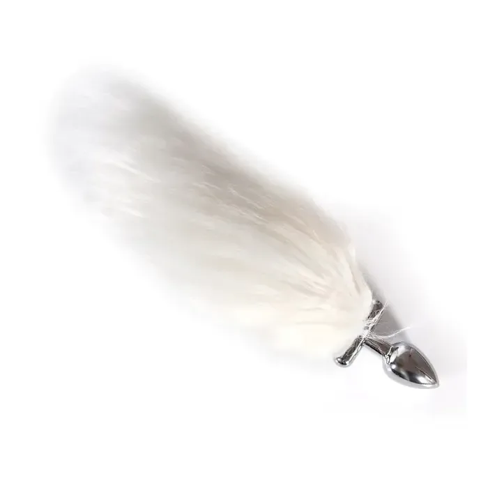 Анальна пробка металева Baby XXX Glow Small White
