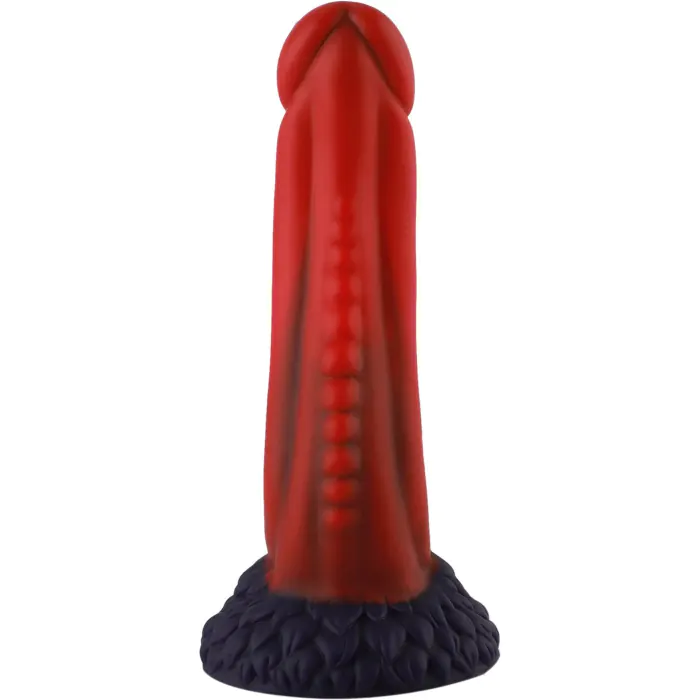 Дилдо Hismith 8.35" Curved Silicone Dildo Red Monster Series — фото 2