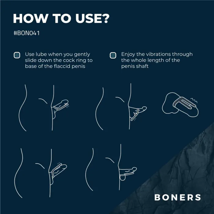 Ерекційне кільце Boners Cockring & Ball Stimulator — фото 13