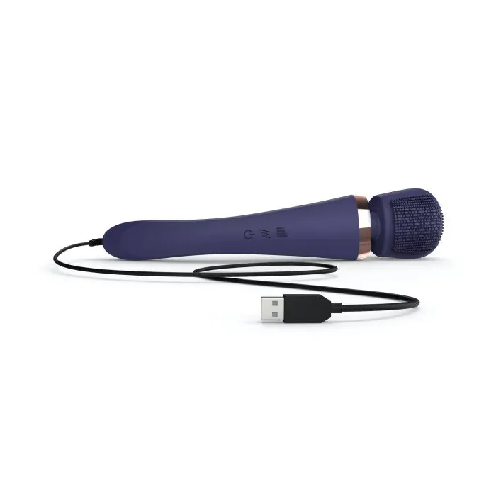 Вібромасажер із силіконовою щіточкою Love to Love Brush Crush Midnight Indigo — фото 3