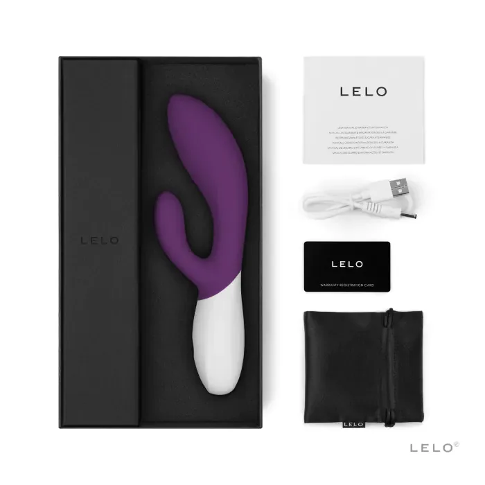 Вібратор-кролик Lelo Ina Wave 2 Plum — фото 2
