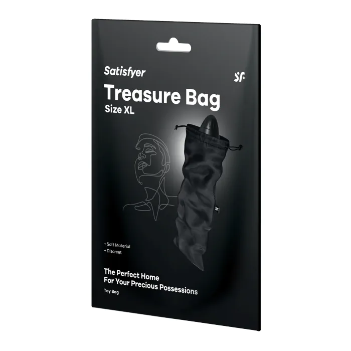Мішечок для зберігання іграшок Satisfyer Treasure Bag XL Black — фото 3