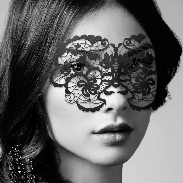 Маска без зав’язок Anna Bijoux Indiscrets Black — фото 2