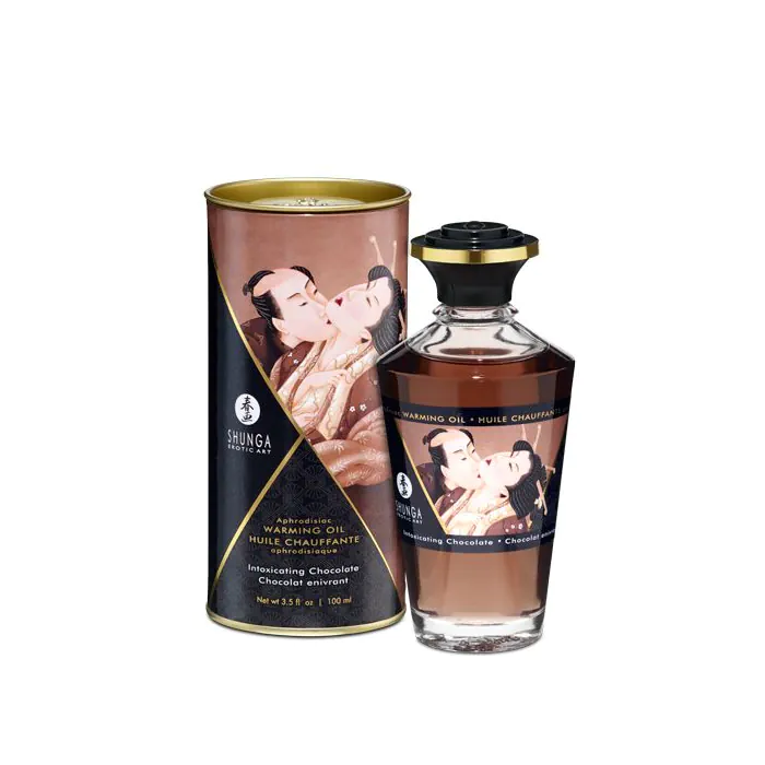 Розігріваюча олія Shunga APHRODISIAC WARMING OIL шоколад