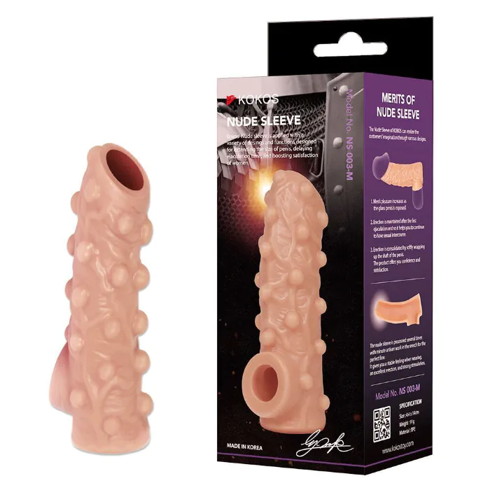 Насадка на член Kokos Nude Sleeve NS 003 L — фото 6