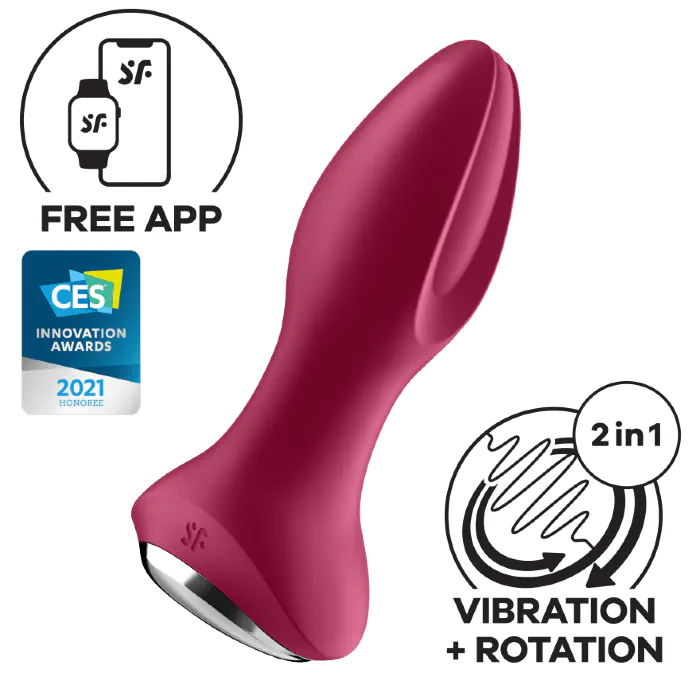 Анальна вібропробка Satisfyer Rotator Plug 2+ Red