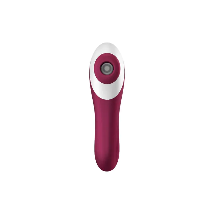 Вакуумний стимулятор із вібрацією Satisfyer Dual Crush Wine Red — фото 2
