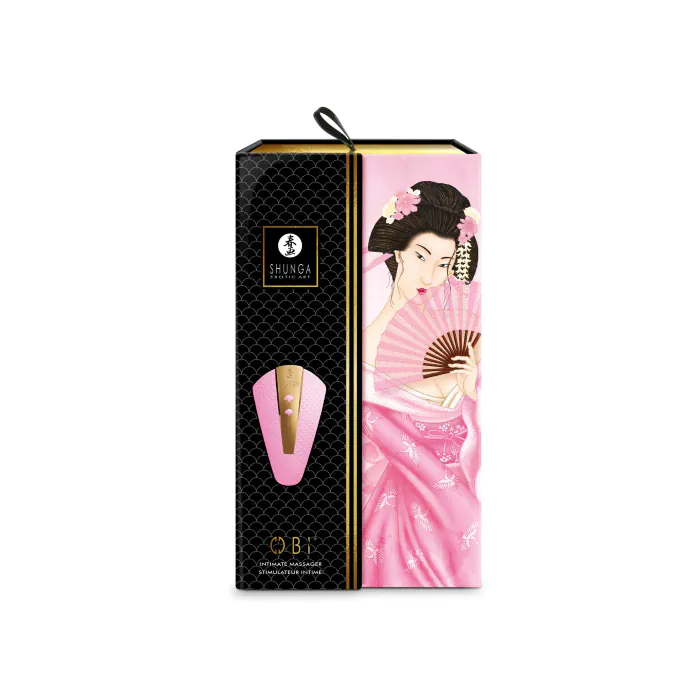Кліторальний вібратор Shunga Obi Light Pink — фото 8