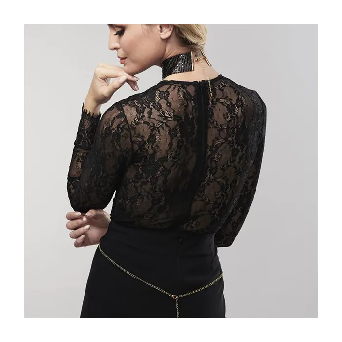 Чокер-комір Bijoux Indiscrets Desir Metallique Collar Black — фото 8
