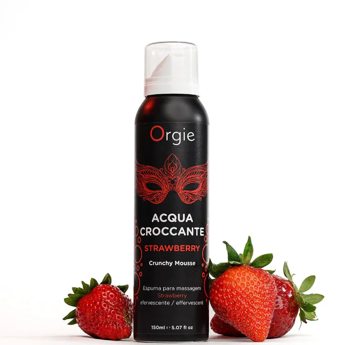 Масажна пінка Orgie Acqua Croccante Strawberry 150 мл — фото 4