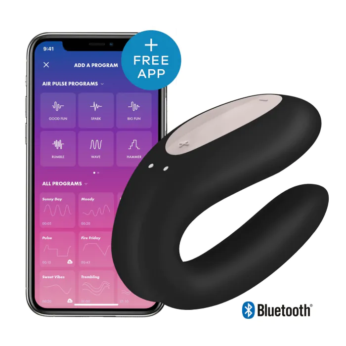 Вібратор для пар Satisfyer Double Joy Black — фото 2