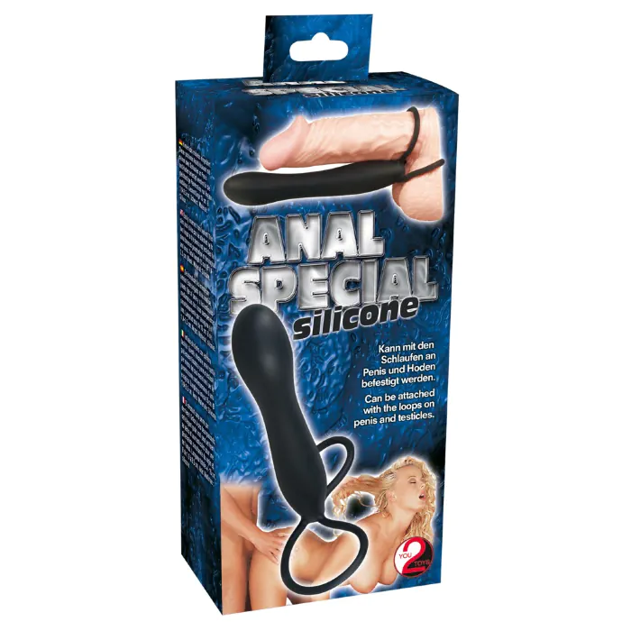 Насадка-кільце для подвійного проникнення Anal Special Silicone — фото 2