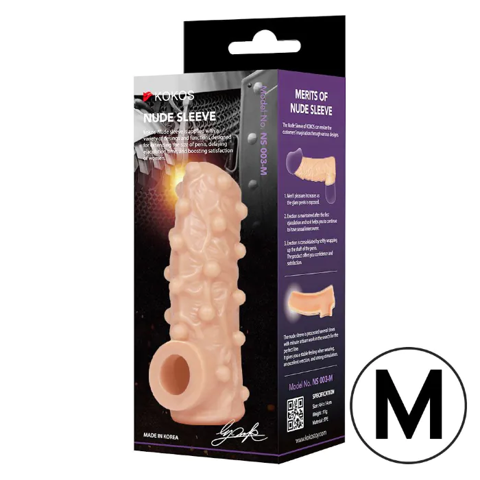 Насадка на член Kokos Nude Sleeve NS 001 M — фото 5