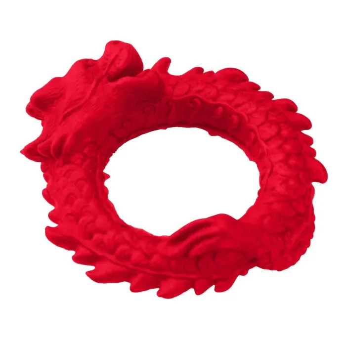 Ерекційне кільце Creature Cocks Rise of the Dragon Silicone Penis Ring Red — фото 3