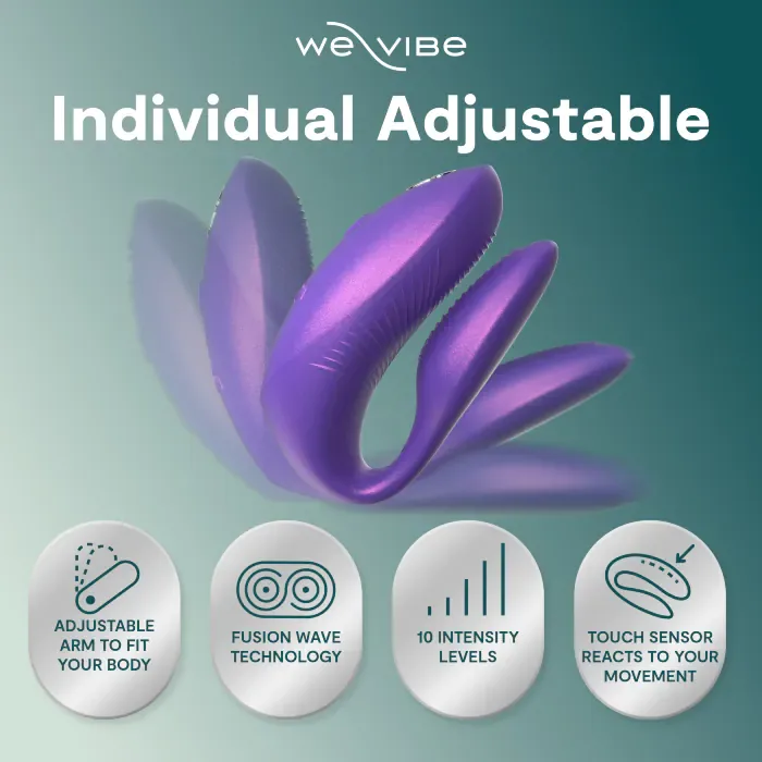 Парний смартвібратор We-Vibe Chorus Pro Cosmic purple — фото 36