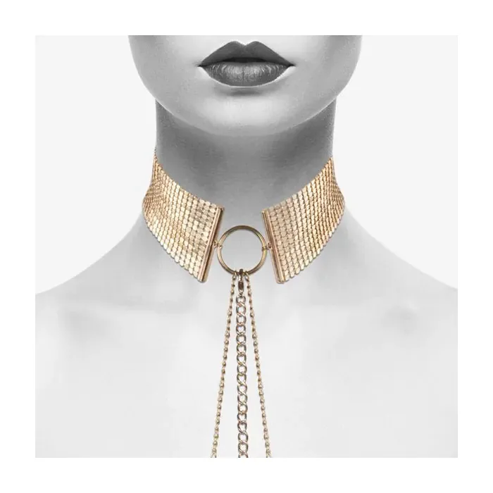 Чокер-комір Bijoux Indiscrets Desir Metallique Collar Gold — фото 6