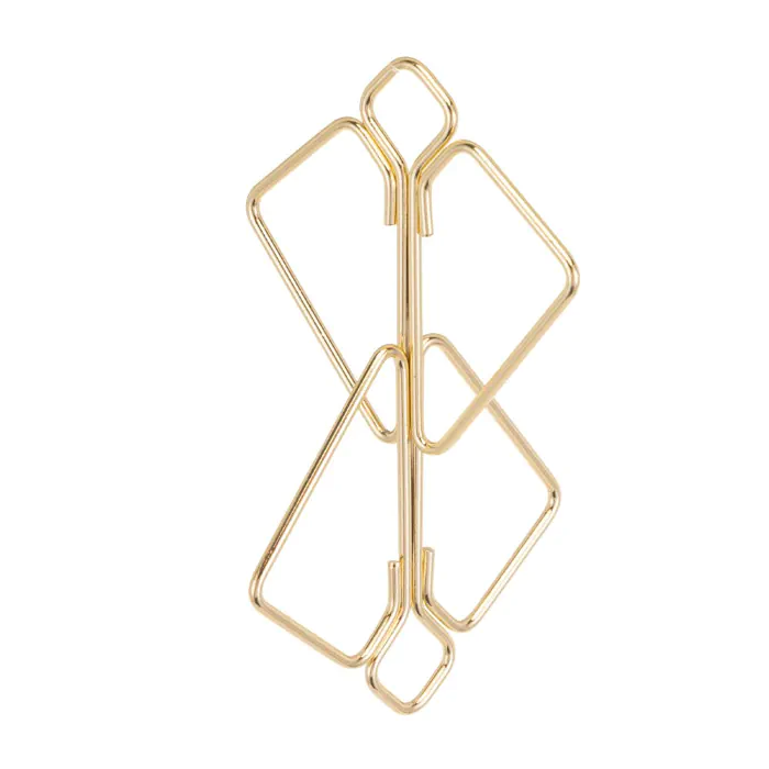 Затискачі для сосків Lockink Nipple Clamps Minimalism Golden — фото 3
