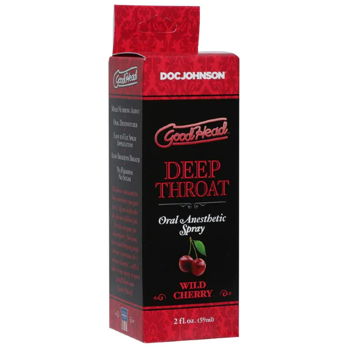 Спрей для мінету Doc Johnson GoodHead DeepThroat Spray Wild Cherry 59 мл — фото 2