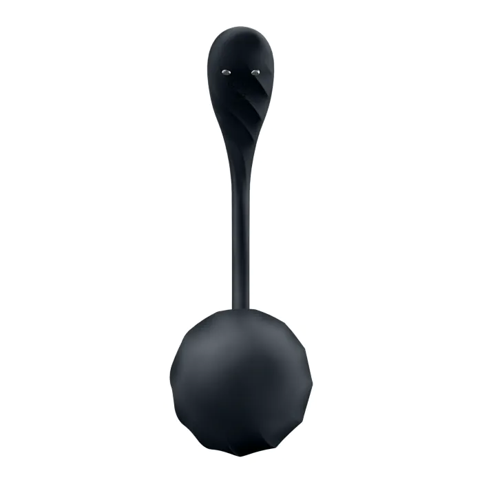 Смарт віброяйце Satisfyer Ribbed Petal Connect App Black — фото 3