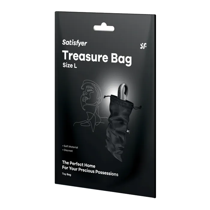 Мішечок для зберігання іграшок Satisfyer Treasure Bag L Black — фото 3