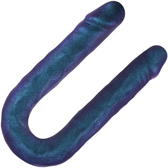 Фалоімітатор подвійний Strap-On-Me Double Dong Realistic Dildo Snaky Metallic Color