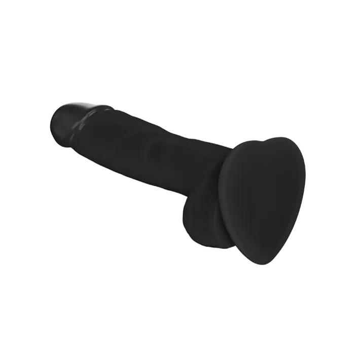Реалістичний фалоімітатор Strap-On-Me SOFT REALISTIC DILDO Black - Size M — фото 2