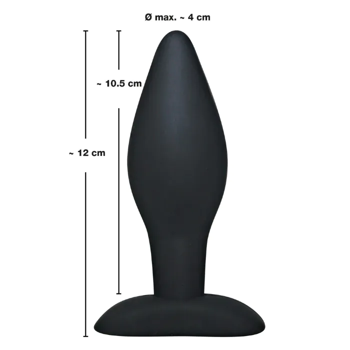 Анальна пробка Black Velvets Silicone Butt L — фото 5