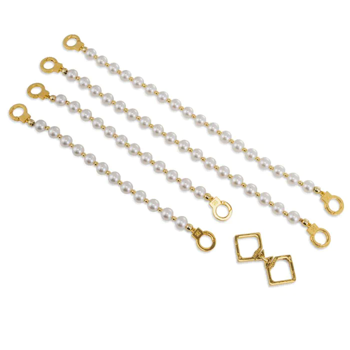 Перлинні наручники та поножі Lockink Pearl Handcuffs & Anklecuffs — фото 3