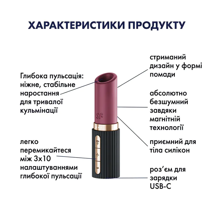 Вакуумний стимулятор Satisfyer Deep Kiss — фото 6