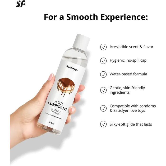 Лубрикант Satisfyer Juicy Lubricant Tasteful Tiramisu 300 мл — фото 5