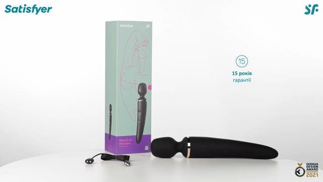 Вібромасажер Satisfyer Wand-er Women Black — фото 2