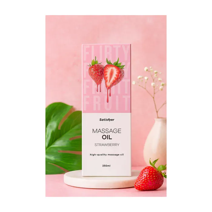 Масажна олія Satisfyer Massage Oil Strawberry 250 мл — фото 6