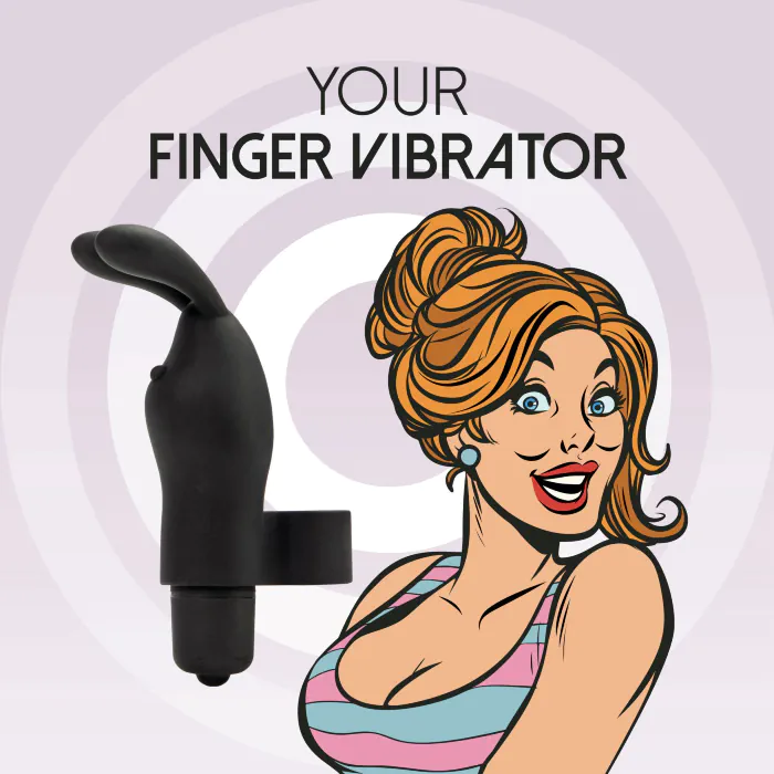 Вібратор на палець FeelzToys Magic Finger Vibrator Black — фото 2